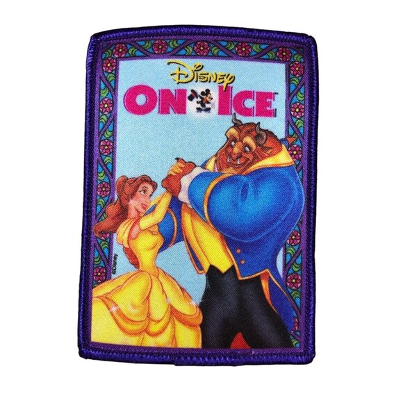 Disney on Ice Iron On Patch Princess Belle Beauty and the Beast Girl Scouts - Picture 1 of 3